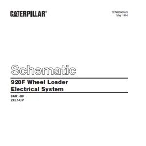 Cat Electric 928F Wheel Loader Electrical System Schematic Manual - PDF DOWNLOAD