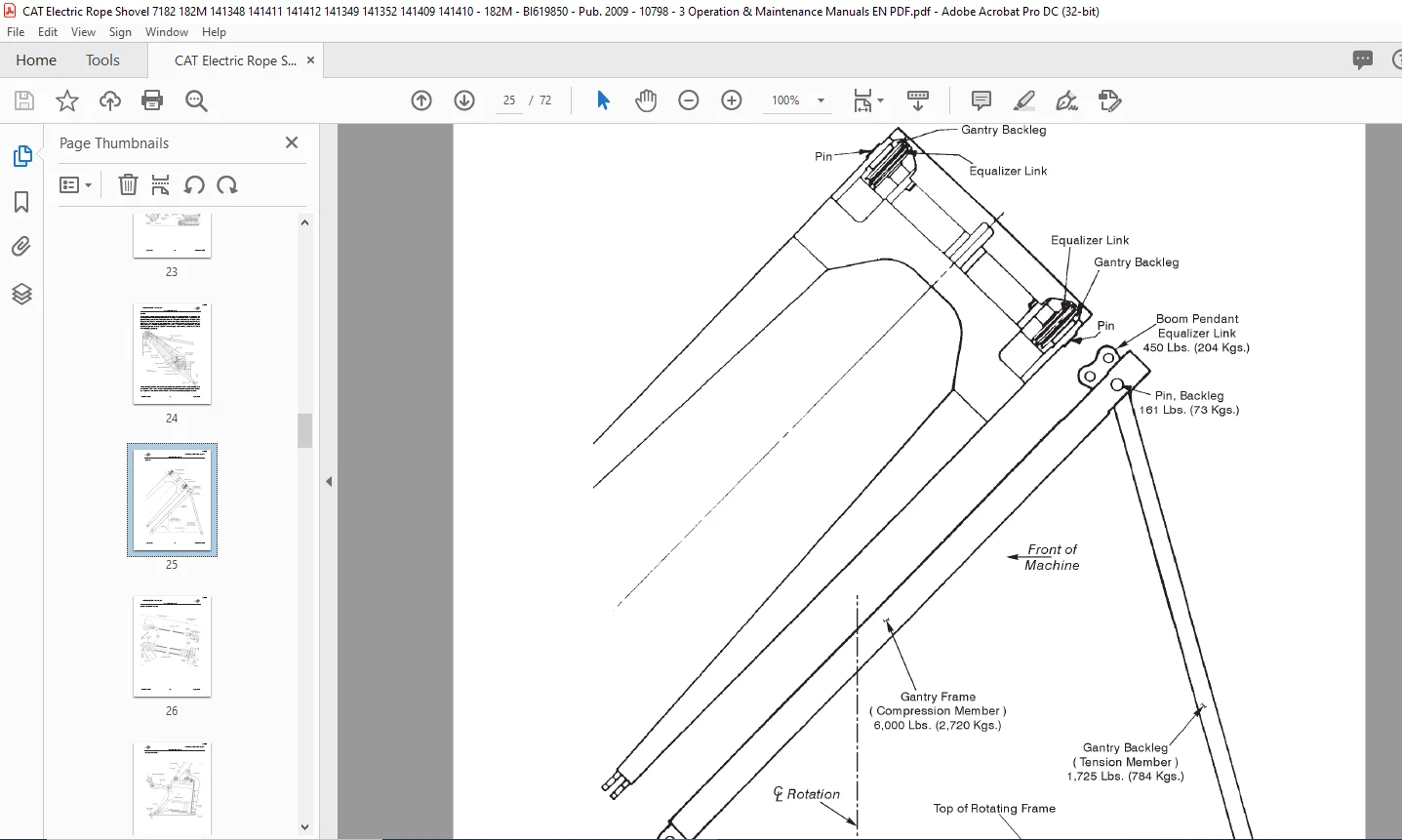 Cat Electric Role Shovel 182M Mining Shovel Operator Manual - PDF DOWNLOAD - Image 5