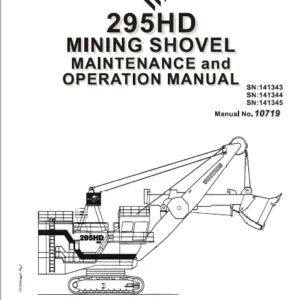 Cat Electric Role Shovel 295HD  Mining Shovel Maintenance & Operation Manual - PDF DOWNLOAD