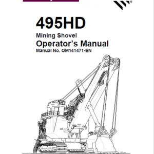 Cat Electric Role Shovel 495HD Mining Shovel Operation’s Manual - PDF DOWNLOAD