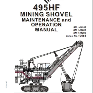 Cat Electric Role Shovel 495HF Mining Shovel Maintenance & Operation Manual - PDF DOWNLOAD