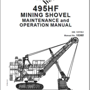 Cat Electric Role Shovel 495HF Mining Shovel Maintenance & Operation Manual - PDF DOWNLOAD