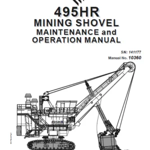 Cat Electric Role Shovel 495HR Mining Shovel Maintenance And Operation Manual - PDF DOWNLOAD
