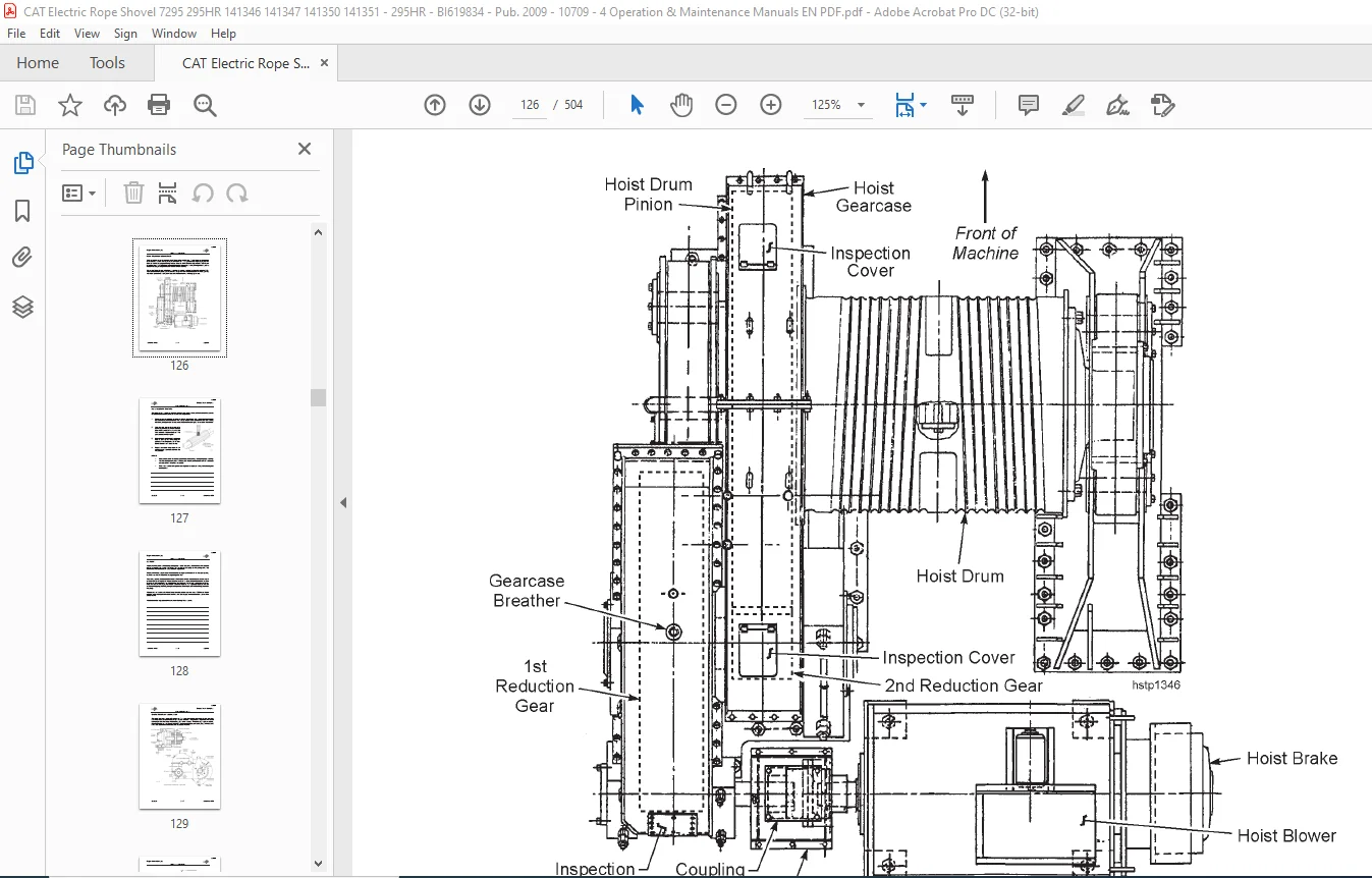 Cat Electric Rope 295HR Mining Shovel Maintenance & Operation Manual - PDF DOWNLOAD - Image 3