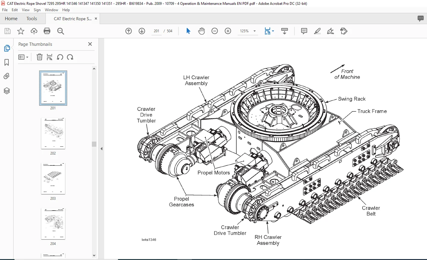 Cat Electric Rope 295HR Mining Shovel Maintenance & Operation Manual - PDF DOWNLOAD - Image 2