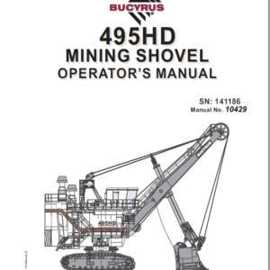 Cat Electric Rope 495hr Mining Shovel Maintenance Operation Manual Pdf Download Heydownloads Manual Downloads