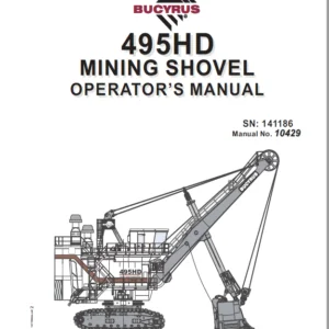 Cat Electric Rope 495HD Mining Shovel Operator’S Manual - PDF DOWNLOAD