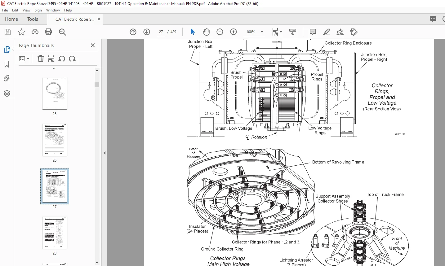 Cat Electric Rope 495HR Mining Shovel Maintenance & Operation Manual - PDF DOWNLOAD - Image 4