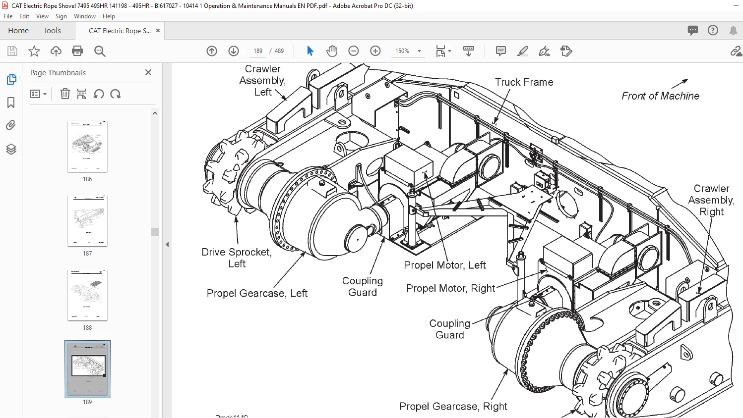 Cat Electric Rope 495HR Mining Shovel Maintenance & Operation Manual - PDF DOWNLOAD - Image 5
