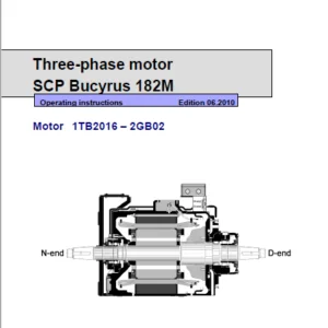 Cat Electric Rope Shovel 182M Siemens Three-phase motor SCP Bucyrus Operating instructions Manual - PDF DOWNLOAD