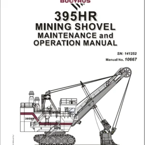 Cat Electric Rope Shovel 395HR  Mining Shovel Maintenance And Operation Manual - PDF DOWNLOAD