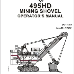 Cat Electric Rope Shovel 495HD Mining Shovel Operator’s Manual  - PDF DOWNLOAD