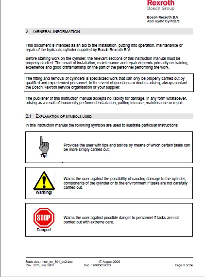 Cat Electric Rope Shovel 495HF Hydraulic Crowd cylinder Instruction manual - PDF DOWNLOAD - Image 4