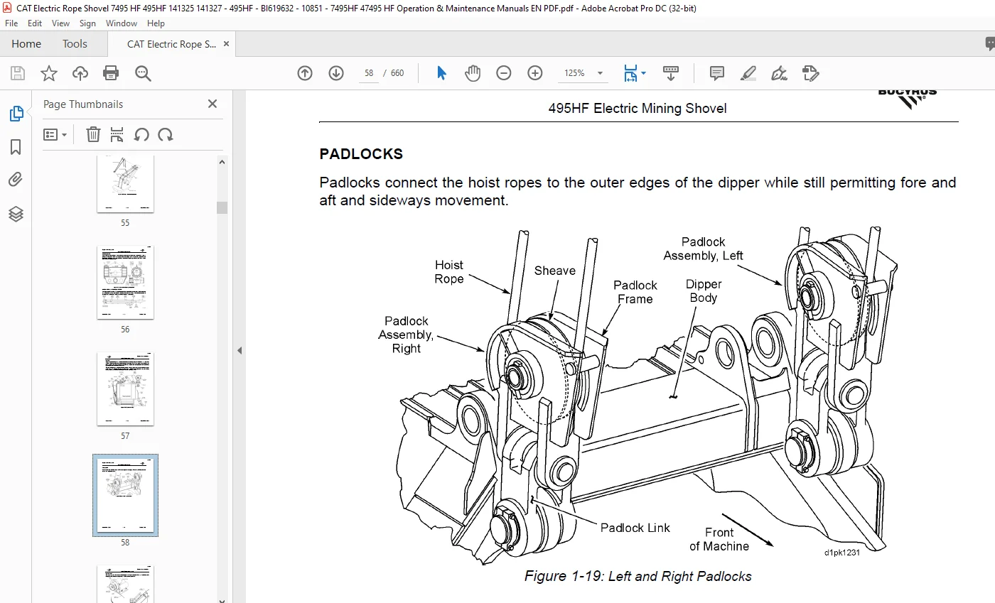 Cat Electric Rope Shovel 495HF Mining Shovel Maintenance And Operation Manual - PDF DOWNLOAD - Image 4