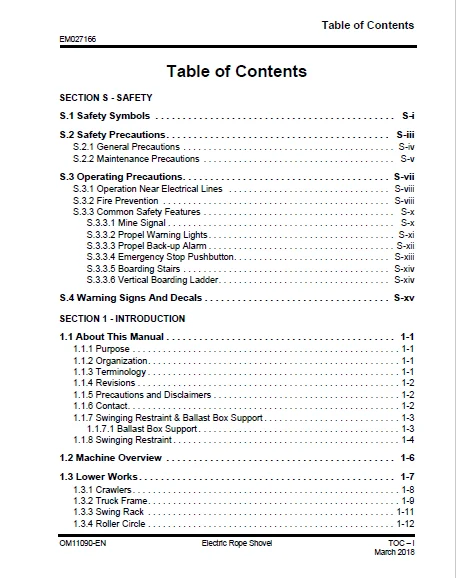 Cat Electric Rope Shovel 7495 HD 495HD Electric Rope Shovel Operators Manual - PDF DOWNLOAD - Image 3