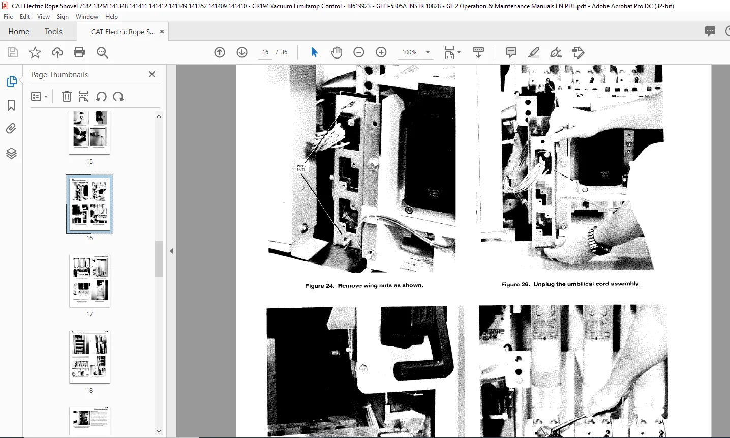 Cat Electric Rope Shovel CR194 Vacuum Limitamp 400 Ampere Control GEH-5305A Instructions Operation & Maintenance Manual - PDF DOWNLOAD - Image 4