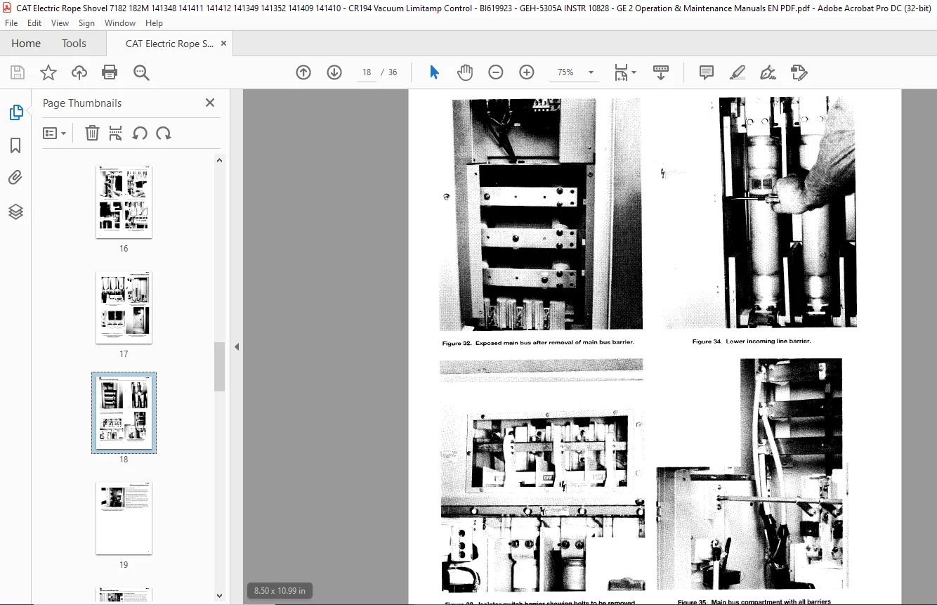 Cat Electric Rope Shovel CR194 Vacuum Limitamp 400 Ampere Control GEH-5305A Instructions Operation & Maintenance Manual - PDF DOWNLOAD - Image 5