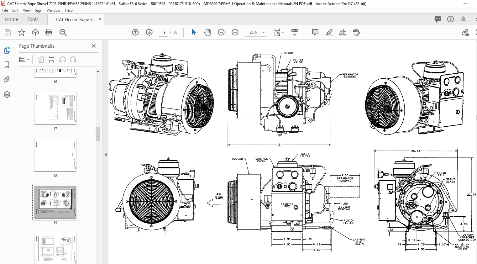 Cat Electric Rope Shovel Sullair ES-6 Series User Manual - PDF DOWNLOAD - Image 3