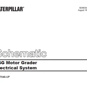 Cat Electrical 14G Motor Grader Electrical System Schematic Manual - PDF DOWNLOAD