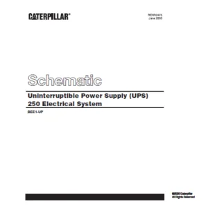 Cat Electrical 250 Uninterruptible Power Supply (UPS) Electrical System Schematic Manual - PDF DOWNLOAD