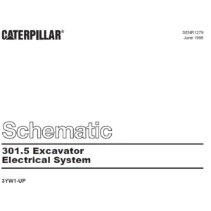 Cat Electrical 301.5 Excavator Electrical System Schematic Manual - PDF DOWNLOAD