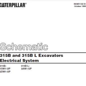 Cat Electrical 315B and 315B L Excavators Electrical System Schematic Manual - PDF DOWNLOAD
