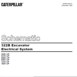 Cat Electrical 322B Excavator Electrical System Schematic Manual  - PDF DOWNLOAD