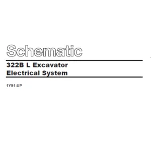 Cat Electrical 322B L Excavator Electrical System Schematic Manual  - PDF DOWNLOAD
