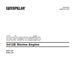 Cat Electrical 3412E Marine Engine Electrical System Schematic Manual - PDF DOWNLOAD