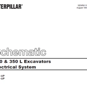 Cat Electrical 350 & 350 L Excavators Electrical System Schematic Manual - PDF DOWNLOAD