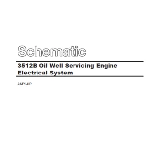 Cat Electrical 3512B Oil Well Servicing Engine Electrical System Schematic Manual - PDF DOWNLOAD