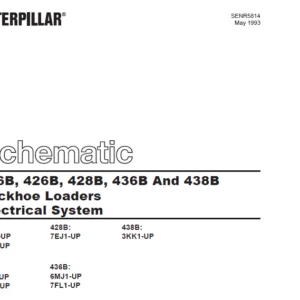 Cat Electrical 416B 426B 428B 436B And 438B Backhoe Loaders Electrical System Schematic Manual - PDF  DOWNLOAD