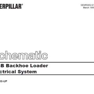 Cat Electrical 446B Backhoe Loader Electrical System Schematic Manual - PDF DOWNLOAD