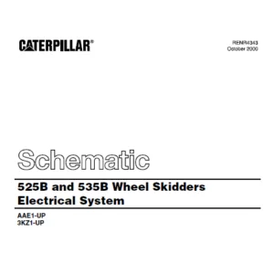 Cat Electrical 525B and 535B Wheel Skidders Electrical System Schematic Manual   - PDF DOWNLOAD