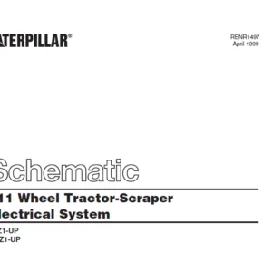 Cat Electrical 611 Wheel Tractor-Scraper Electrical System Schematic Manual - PDF DOWNLOAD