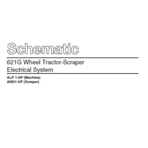 Cat Electrical 621G Wheel Tractor-Scraper Electrical System Schematic Manual - PDF DOWNLOAD