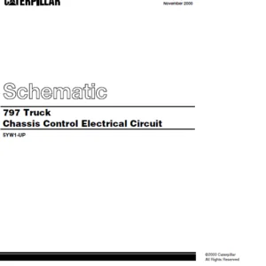Cat Electrical 7797 Truck Chassis Control Electrical Circuit System Schematic Manual - PDF DOWNLOAD