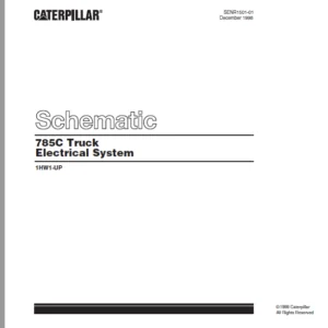 Cat Electrical 785C Truck Electrical System Schematic Manual - PDF DOWNLOAD