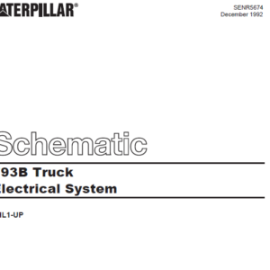 Cat Electrical 793B Truck Electrical System Schematic Manual - PDF ...