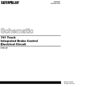 Cat Electrical 797 Truck Integrated Brake Control Electrical Circuit System Schematic Manual - PDF DOWNLOAD