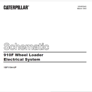 Cat Electrical 910F Wheel Loader Electrical System Schematic Manual - PDF DOWNLOAD