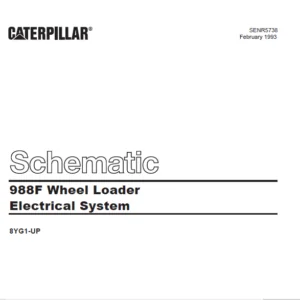 Cat Electrical 988F Wheel Loader Electrical System Schematic Manual - PDF DOWNLOAD