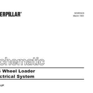 Cat Electrical 994 Wheel Loader Electrical System Schematic Manual - PDF DOWNLOAD