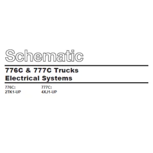 Cat Electrical CS-531D 776C & 777C Trucks Electrical System Schematic Manual - PDF DOWNLOAD