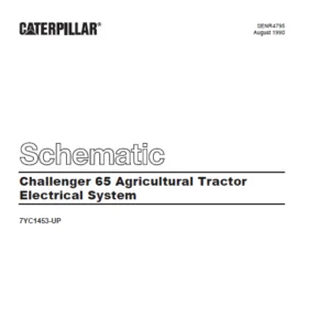 Cat Electrical Challenger 65 Agricultural Tractor Electrical System Schematic Manual - PDF DOWNLOAD