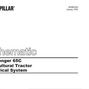 Cat Electrical Challenger 65C Agricultural Tractor Electrical System Schematic Manual - PDF DOWNLOAD