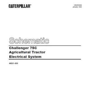 Cat Electrical Challenger 75C Agricultural Tractor Electrical System Schematic Manual - PDF DOWNLOAD