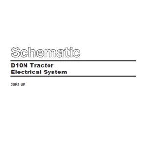 Cat Electrical D10N Tractor Electrical System Schematic Manual - PDF DOWNLOAD