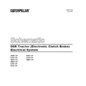 Cat Electrical D6R Tractor (Electronic Clutch Brake)  Electrical System Schematic Manual - PDF DOWNLOAD