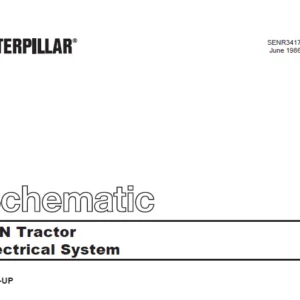 Cat Electrical D8N Tractor Electrical System Schematic Manual - PDF DOWNLOAD